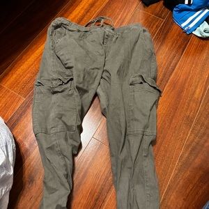 green cargo pants